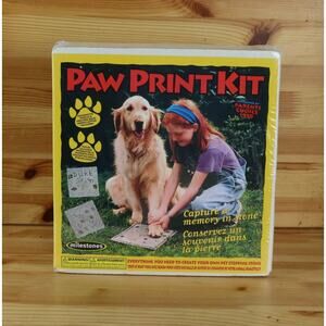 New Milestones Paw Print Kit Stonecraft Memory In A 8” Stepping Stone Arts Craft